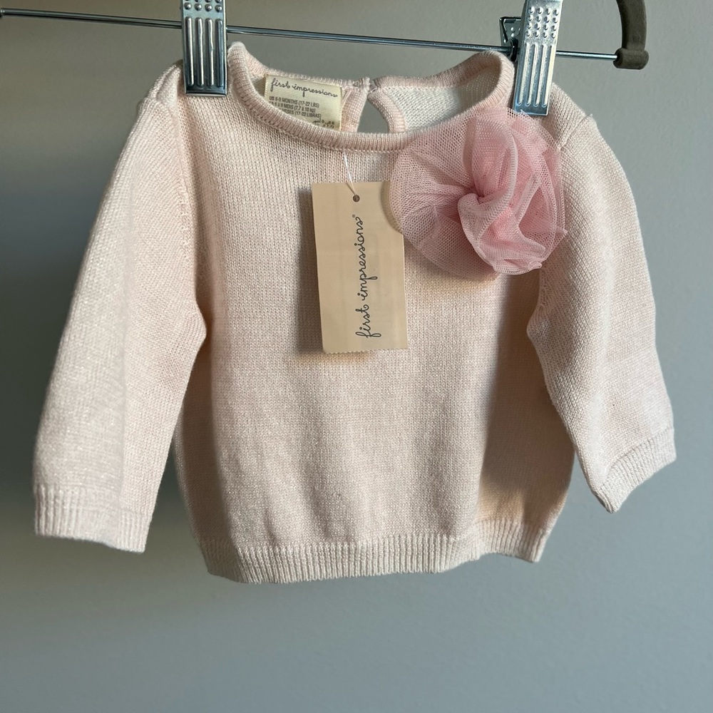 First impression pink coat for 6-9 months girl.
